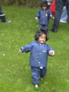 Boliviatræf i regntøj