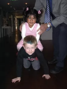 At ride på Fætter Thomas er fedt!