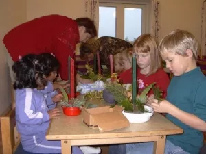 Juleforberedelser i legestuen