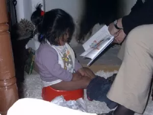 Karius og Baktus på "spanden"