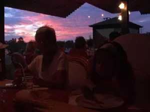 Flot tyrkisk sol nedgang