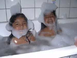 Og derefter skal der bades!!