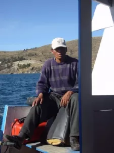 Skipper på båden til Soløen