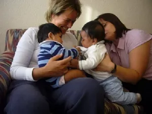 Pernille, Julius, Sebastian og Rikke