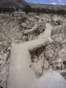 Nogle steder var stien temmelig smal