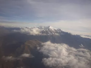 Fantastisk udsigt fra flyet