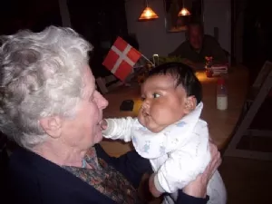 Oldemor Hilda og Sebastian