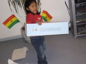 En kæmpe pakke til storesøsterfesten