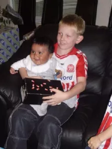 Fætter Thomas med Sebastian