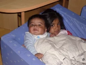 Vi hygger foran fjernsynet