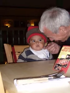 Se min nye hue, som jeg har fået at tante Anette