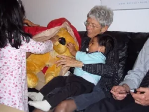 Sebastian fik bl.a. en lille Bamse