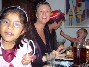 Maria, Annemette, Matias og Liv