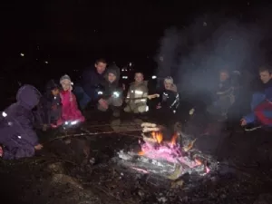 Snobrødsbagning i Januar til FDF