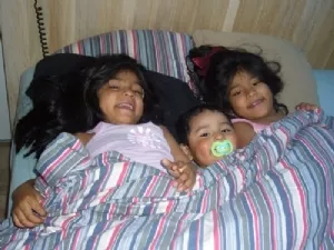 Morgenhygge i sengen