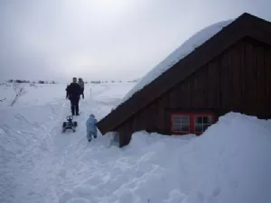 Så meget sne var der