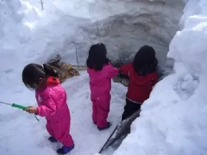 Så steges der pølser over bål