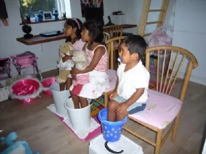 Nedkøling på en varm sommerdag