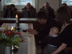 Moster Mie og (nu) Onkel Christian fik hinanden den 13. december