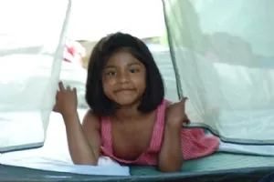 Det er fedt at være på telt tur