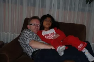 Aftenhygge inden vi går i seng første aften