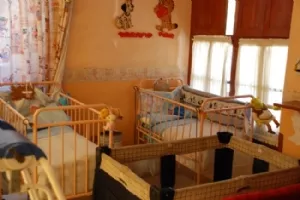 ... og Maria og Christinas senge