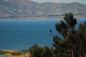 En lille del af Titicaca søen