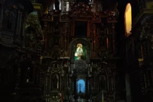 Altertavlen i katedralen (taget i smug uden blitz)