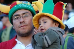 Far og søn er tilfredse med sejren