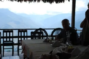 Udsigten fra Hotel Esmaralda, hvor vi spiste frokost