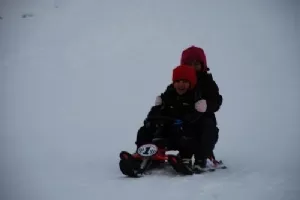 Fuld fart på slæden