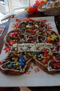 Fødselsdags fest for Nicolai, Sebastian, Farfar og tante Anette