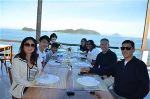 Frokost på restaurant med udsigt