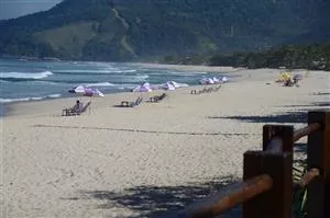 Ikke mange gæster på stranden