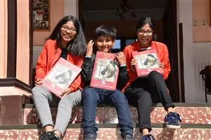 Men det obligatoriske billede på trappen skal med